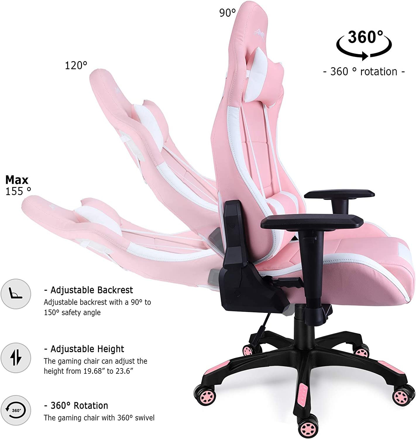A gaming chair should be adjustable to fit a gamer's personal physique.