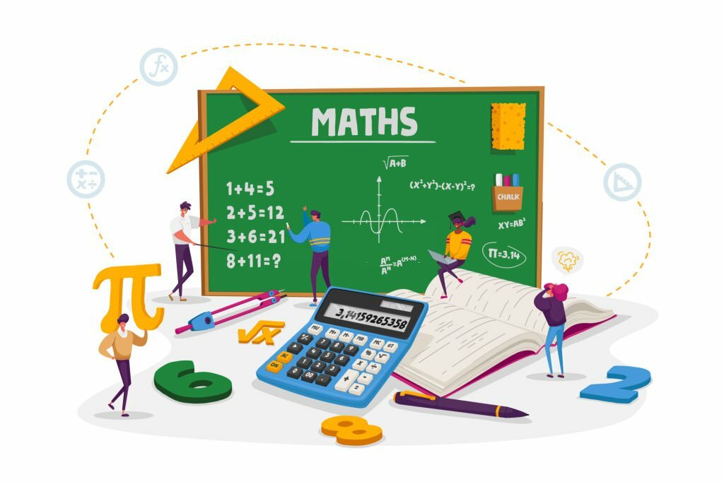 blackboard with math equations