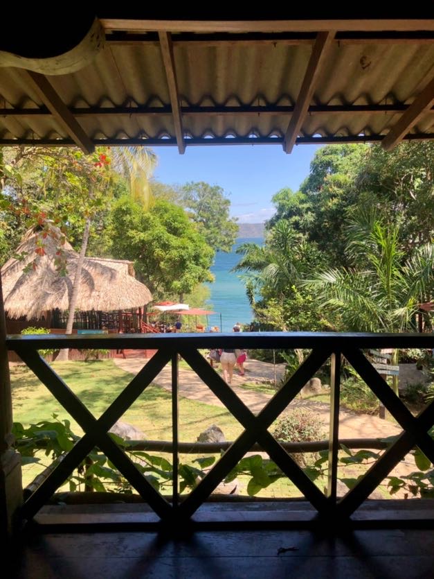 View from porch at Laguna Beach Club in Nicaragua