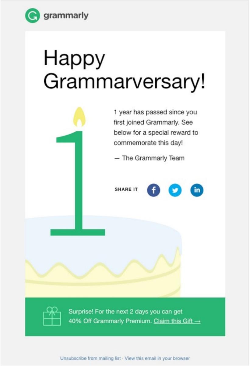 5 Creative Anniversary Email Examples To Add To Your Lineup
