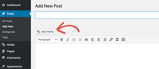 Adicionar botão de mídia no antigo editor clássico