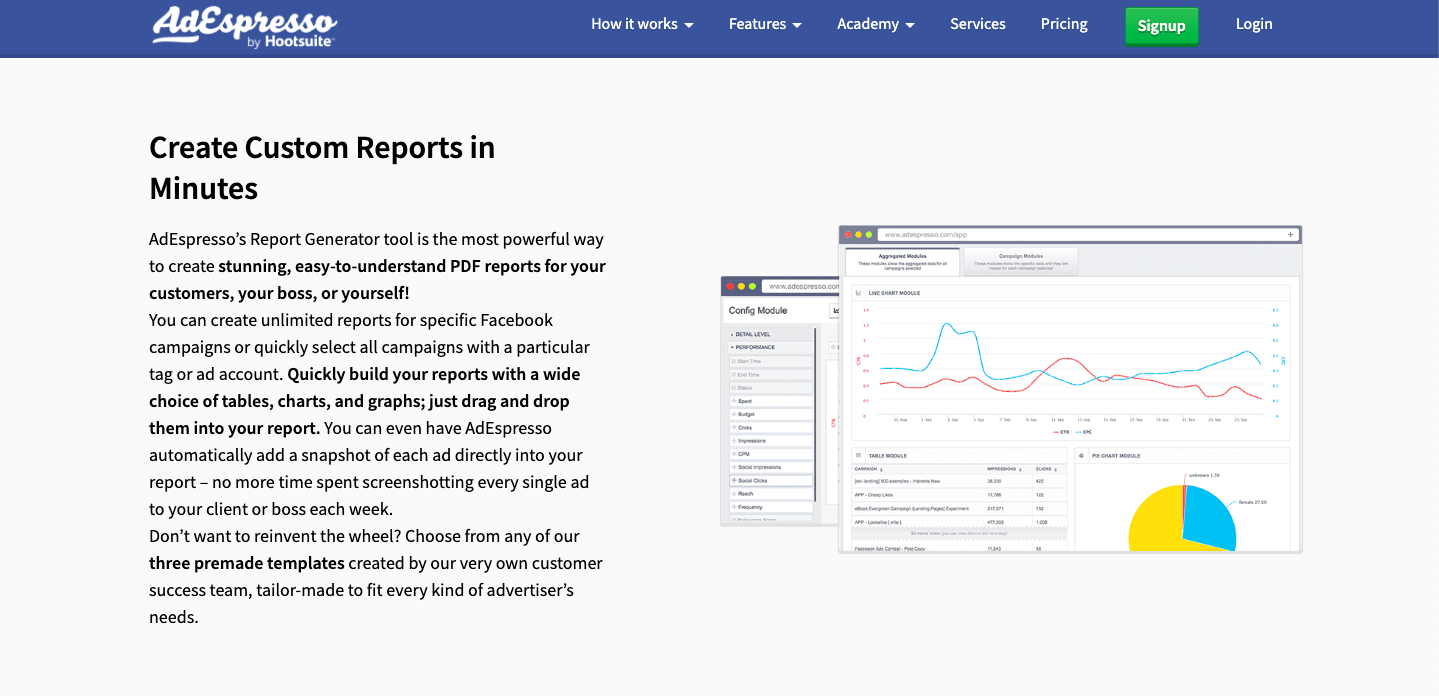 facebook report generator