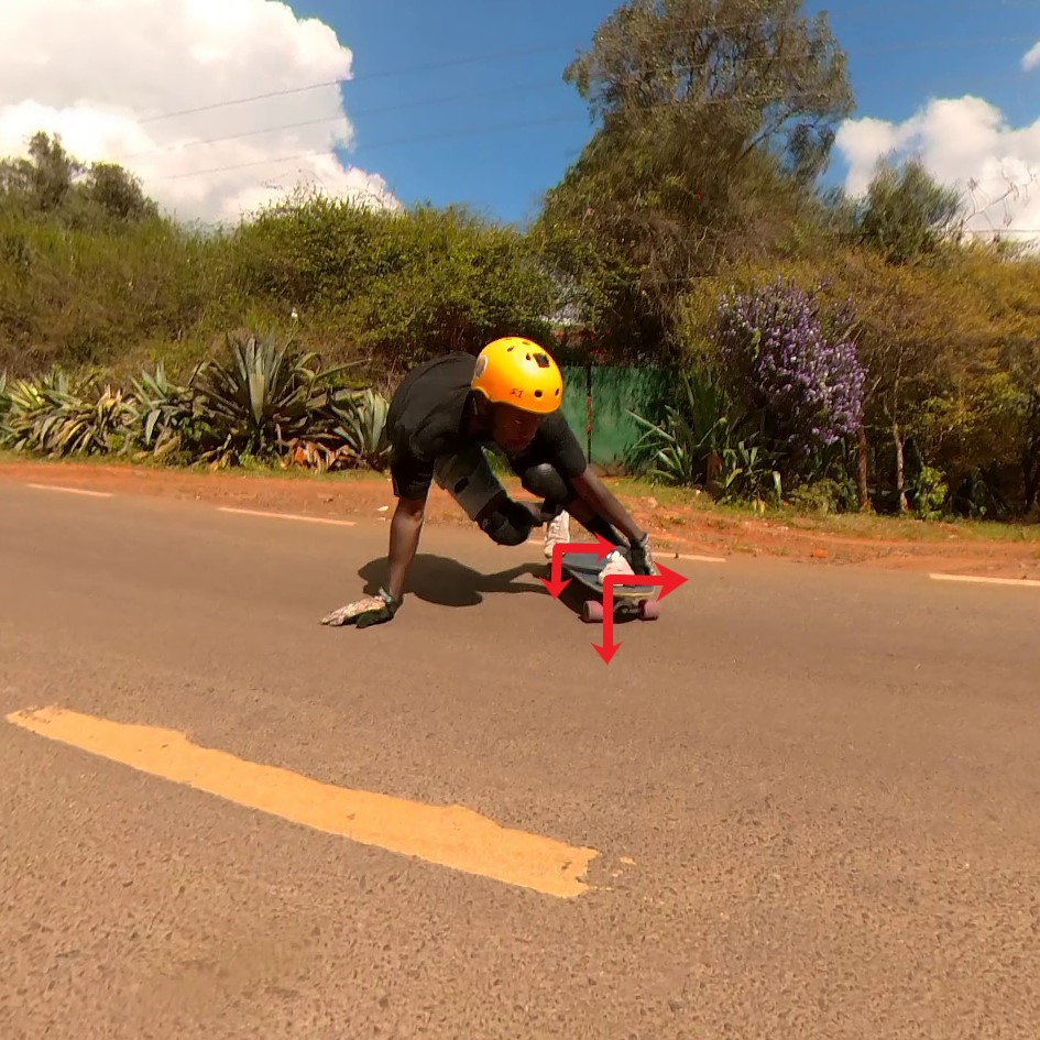 how to push into your board for the toeside predrift