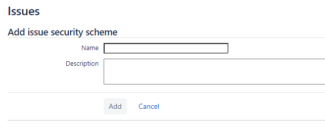 Jira Issue scheme