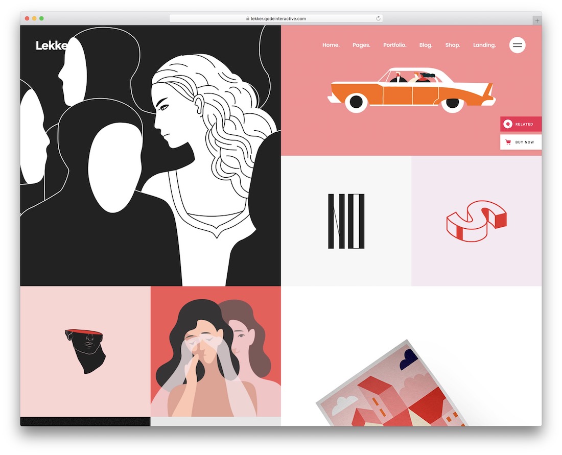 lekker tema creativo de wordpress