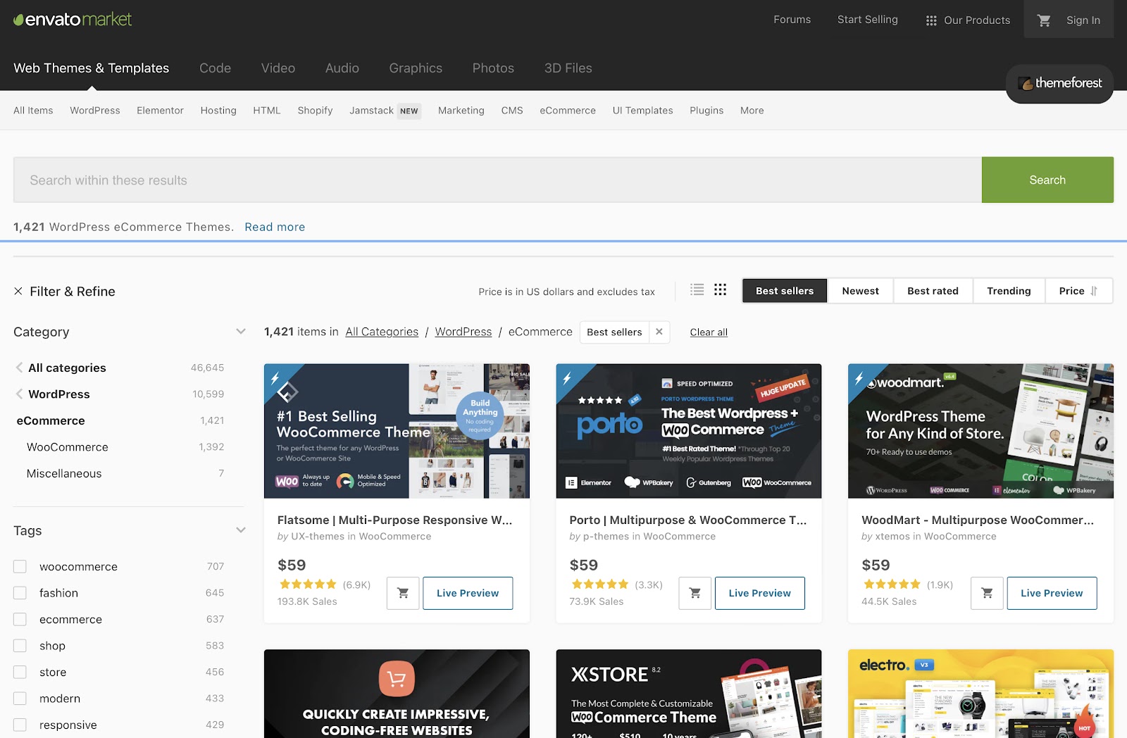 ThemeForest offers thousands of premium WordPress themes.