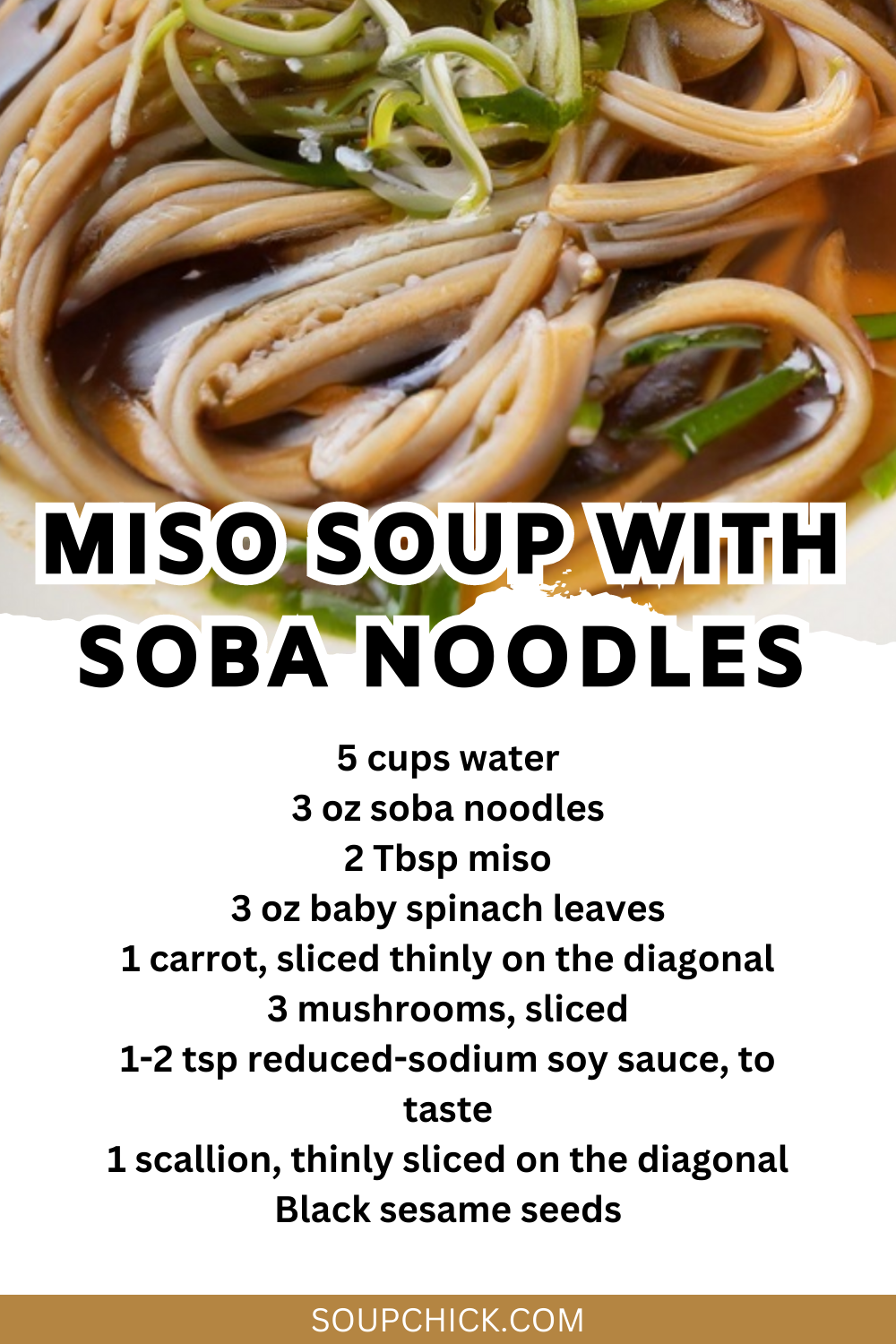 Miso Soup with Soba Noodles