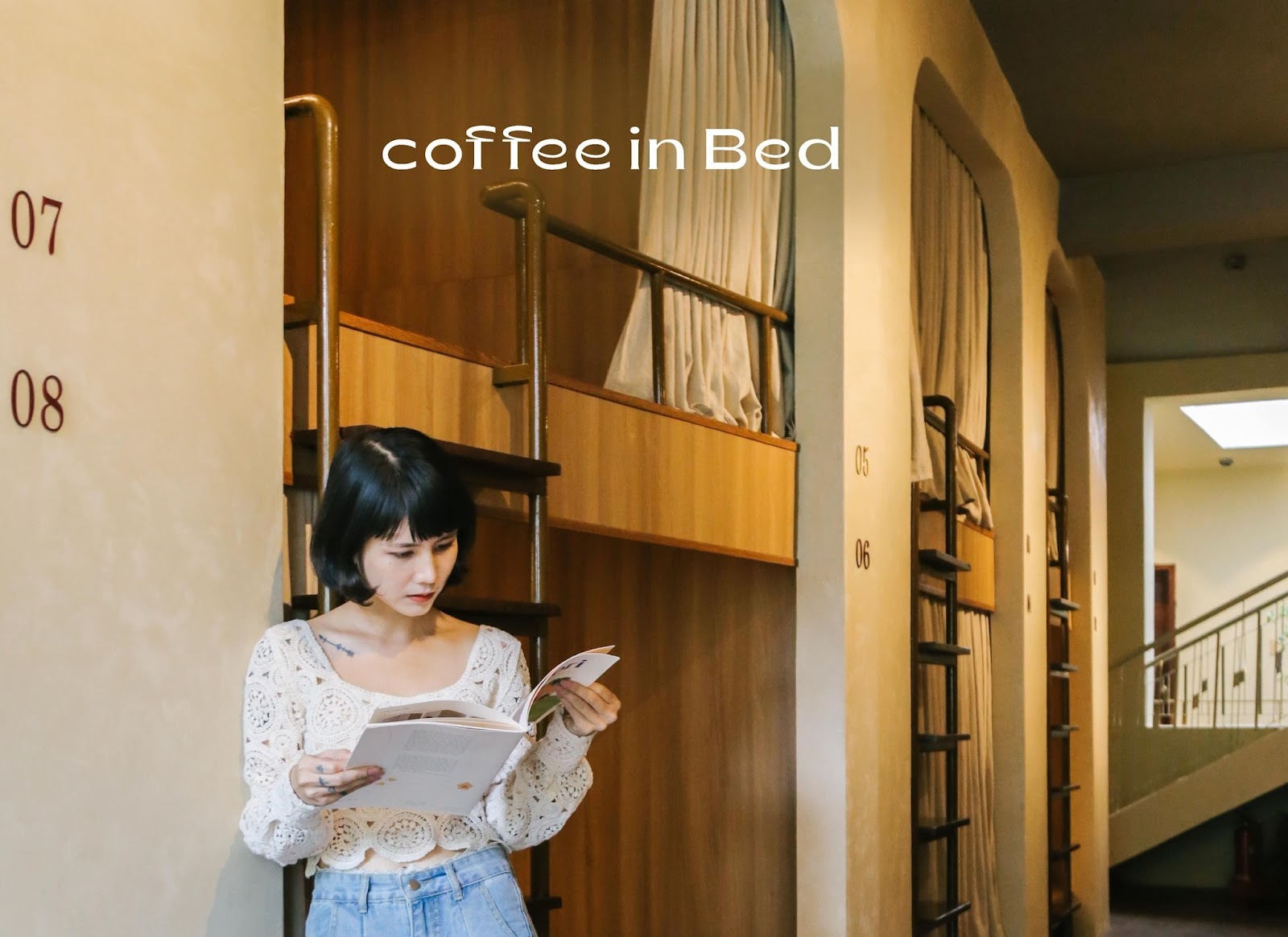 Khu vực phục vụ coffee in bed riêng tư, ấm cúng của Chidori