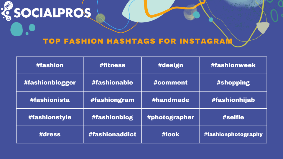 IG hashtags for fashion