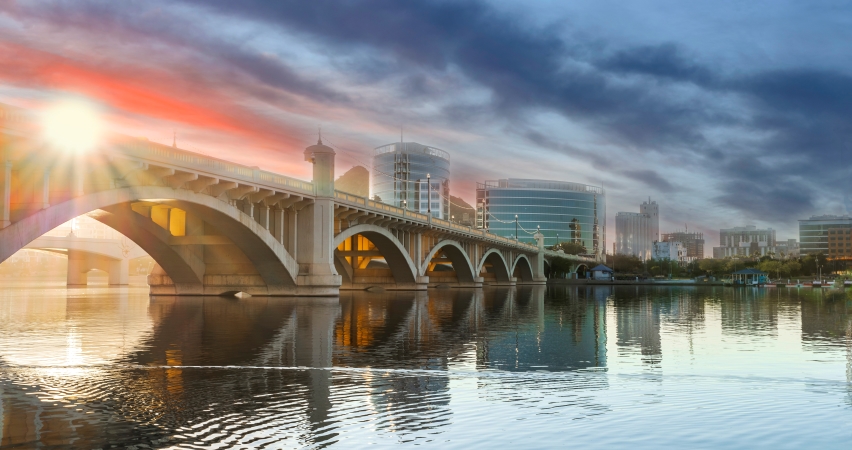 Tempe Town Lake in Tempe, AZ