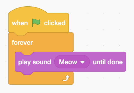 create a music loop in Scratch