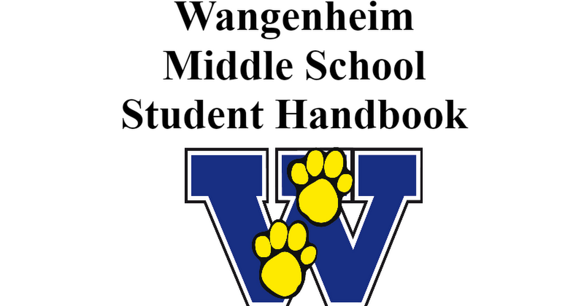 Official WMS student handbook 2022-23
