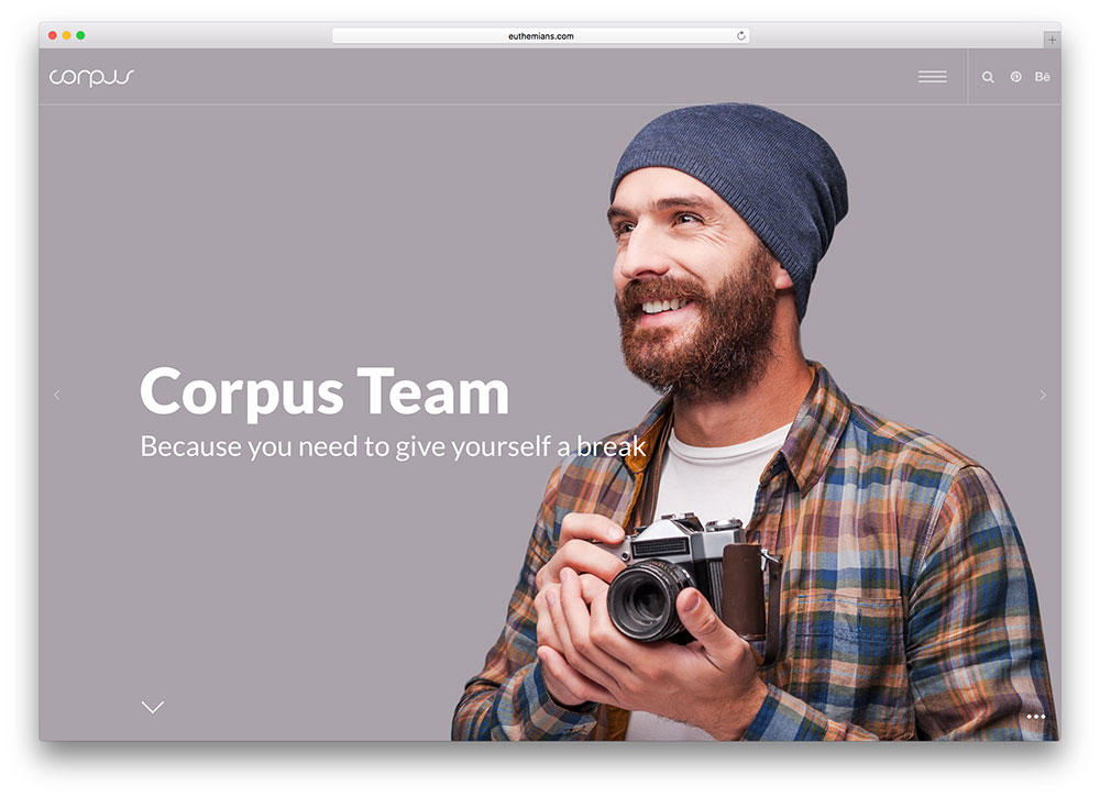 corpuse - tema de wordpress para portafolio creativo