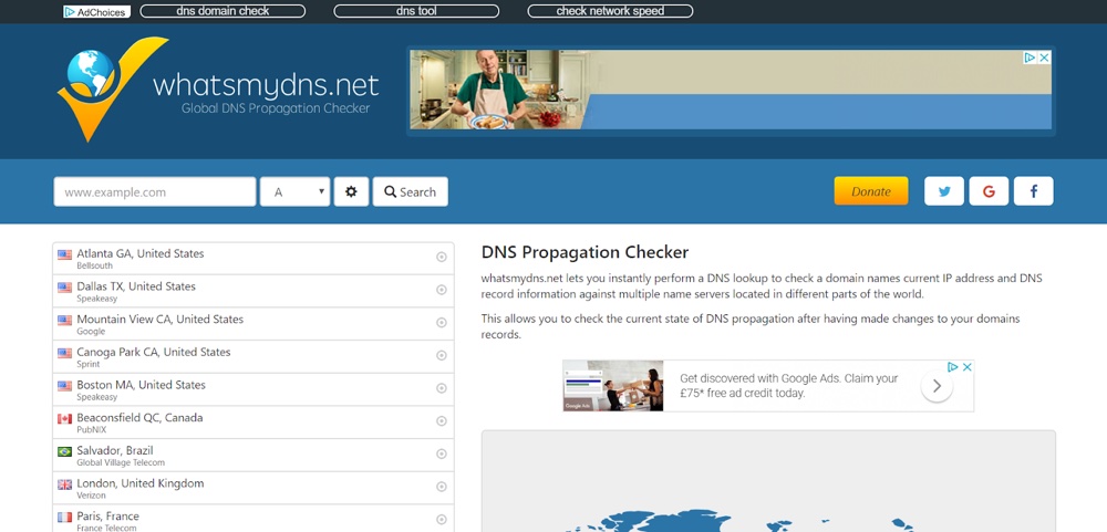 Propagação de DNS