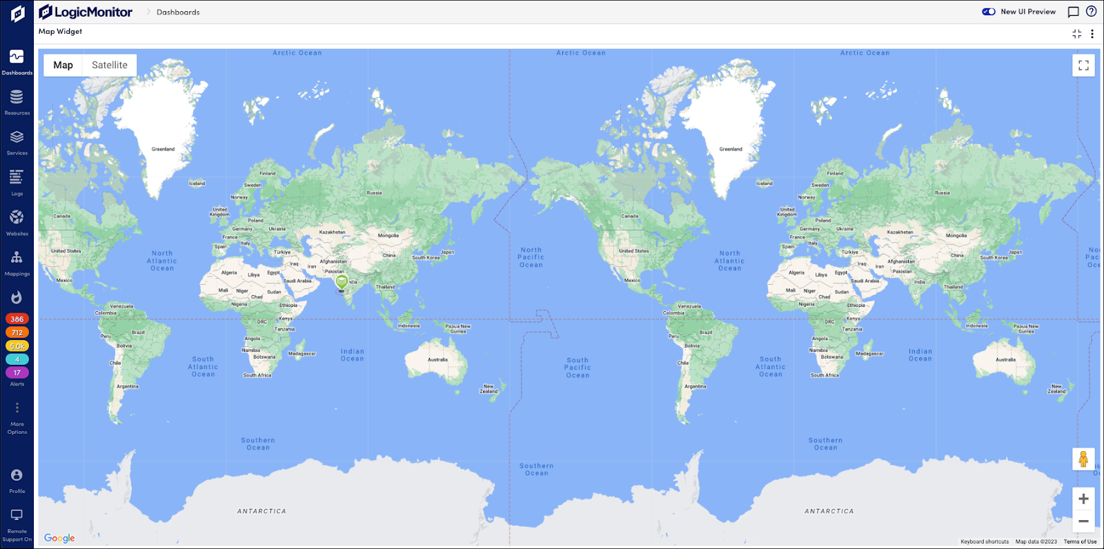 Map widget