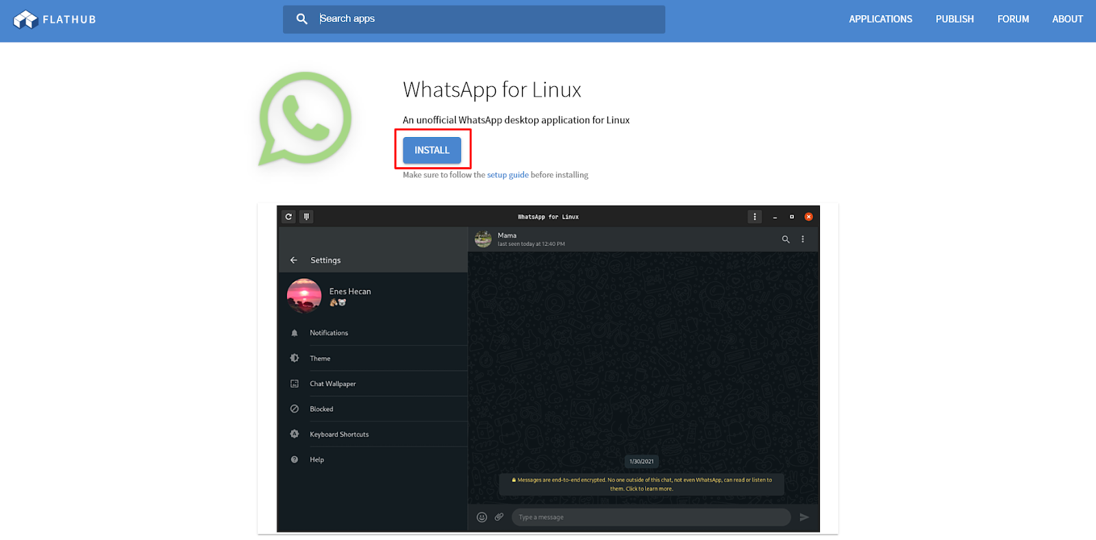 whatsapp ubuntu 