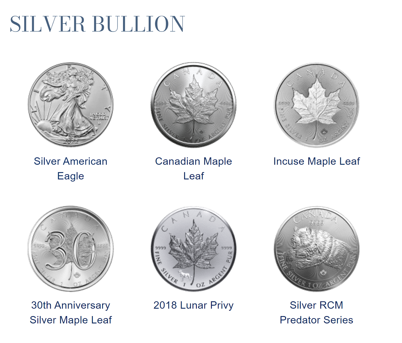 Dillon Gage Silver Coins 