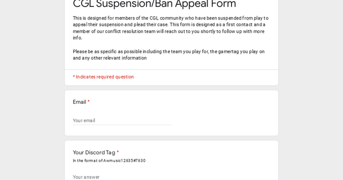 BAN APPEAL