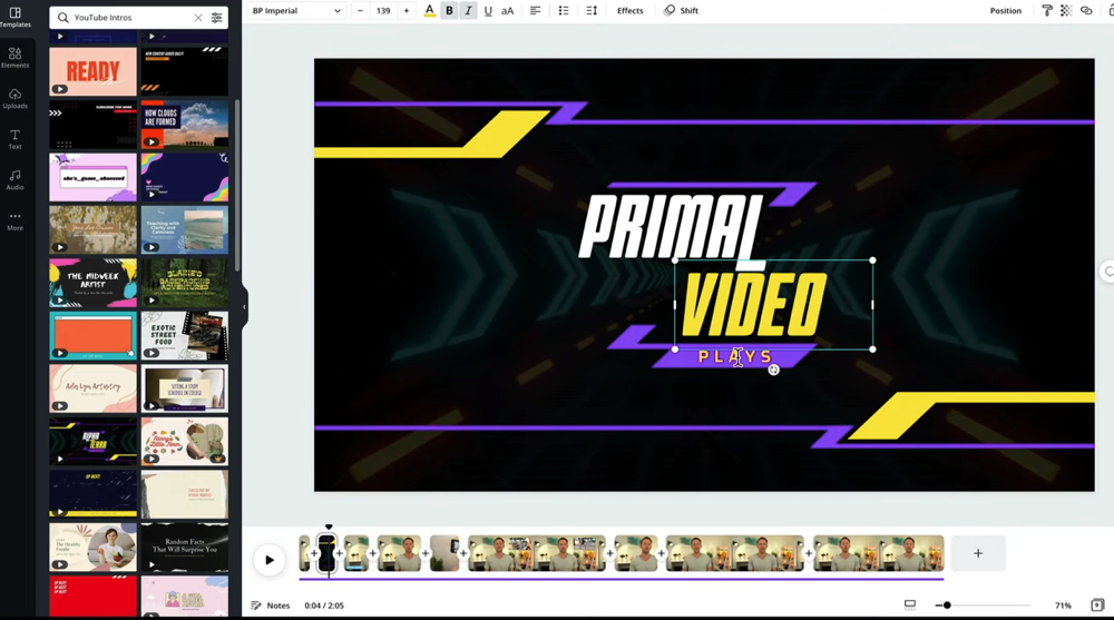 It’s not just video intros you can add in - there are HEAPS of templates and best of all, they're customizable
