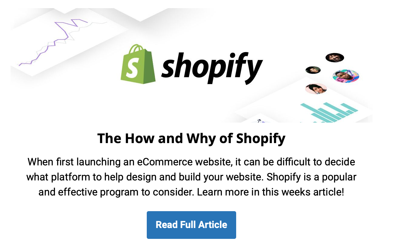 shopify article emails