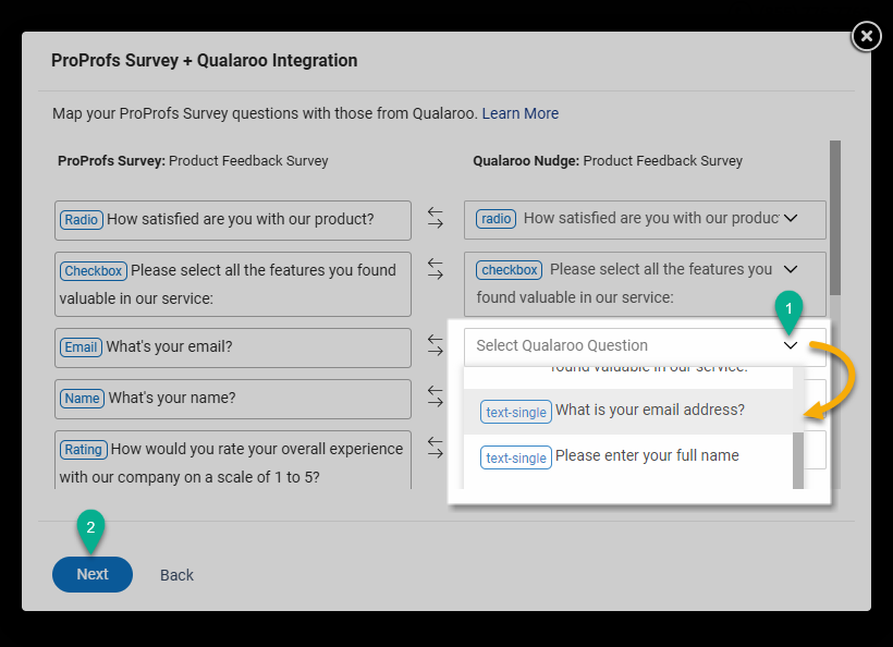 Map Survey Questions with Qualaroo