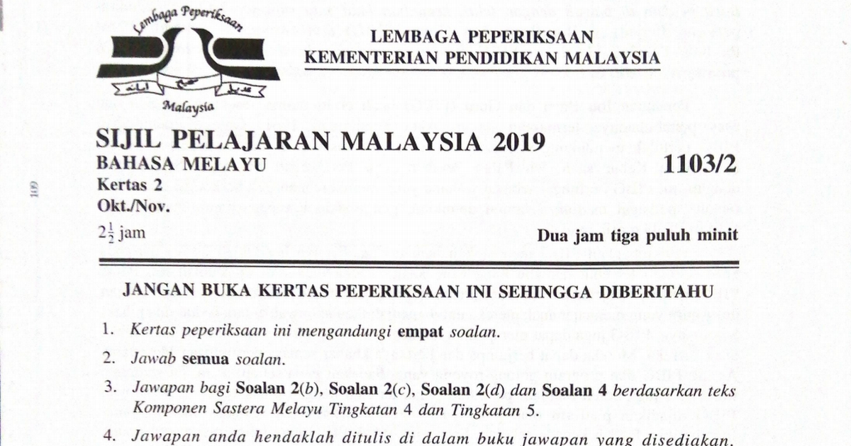 Spm Bm 2 2019 Pdf Google Drive