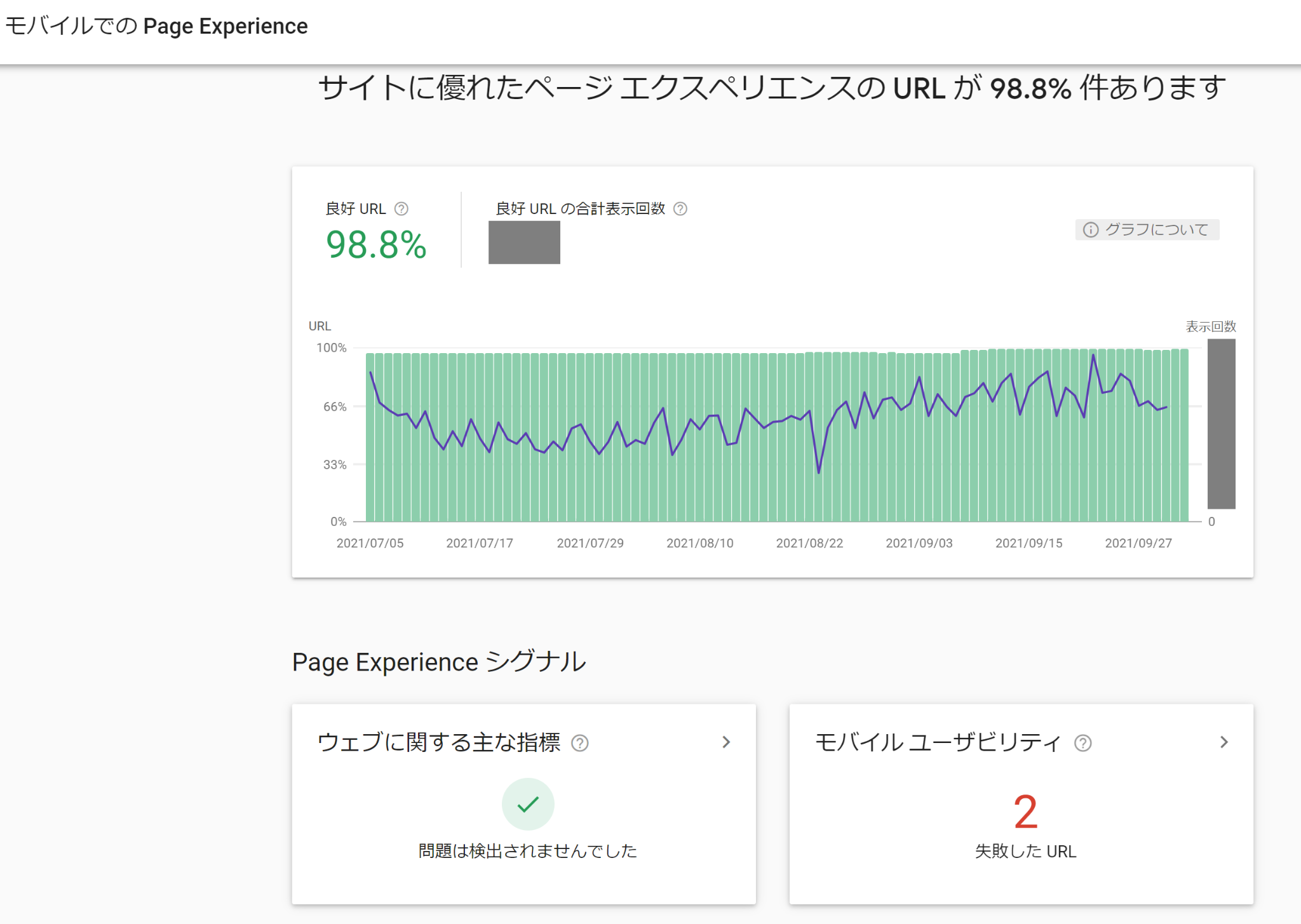 ページエクスペリエンス