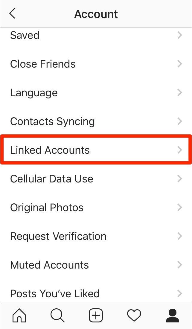 Linked Instagram Account