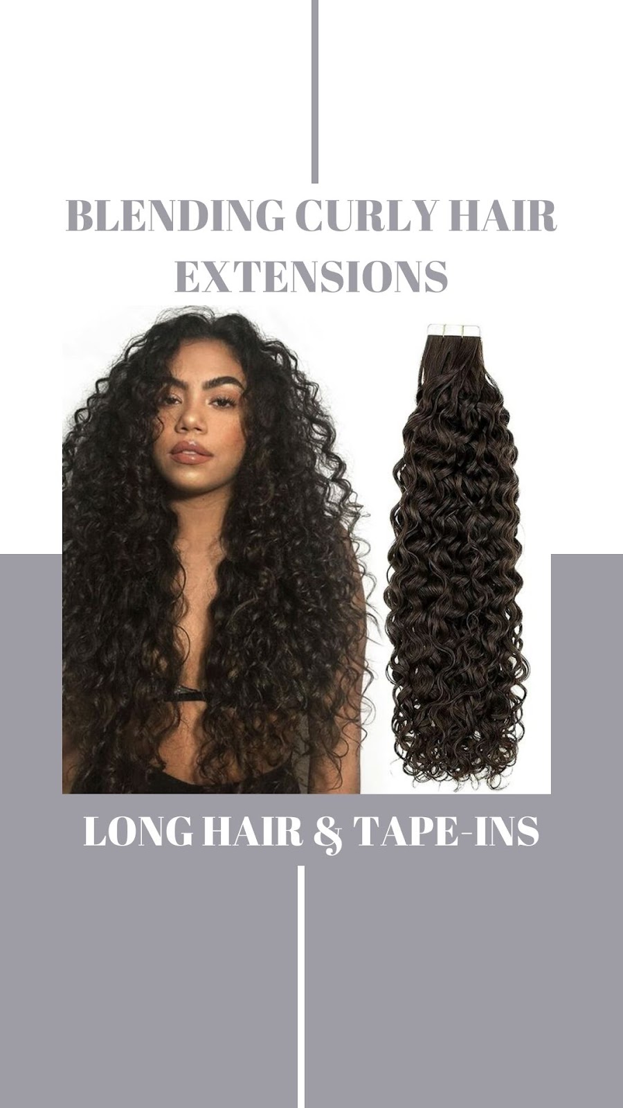 Long Hair & Curly Tape In Extensions Tips