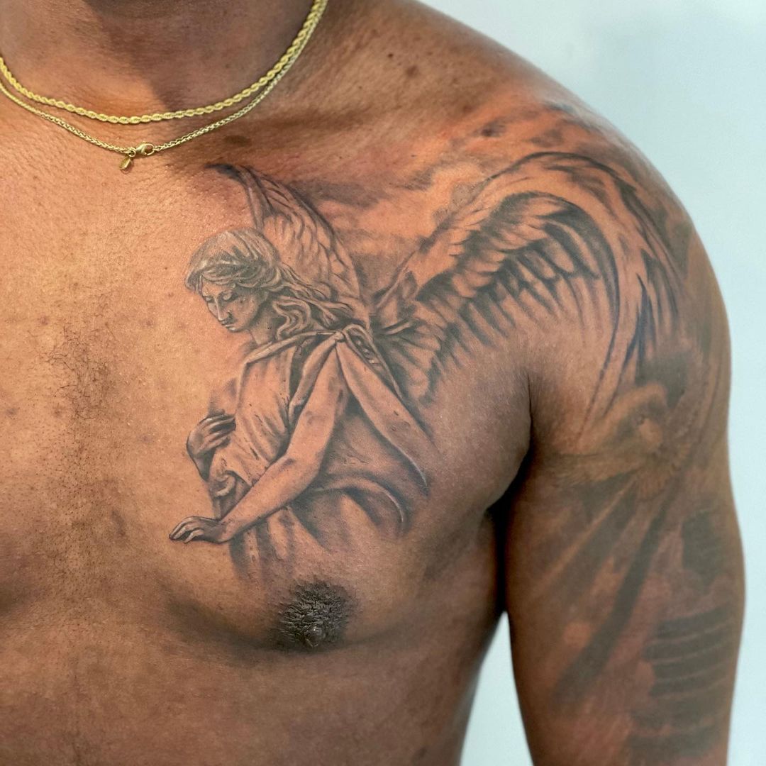 Guardian Angel On Chest