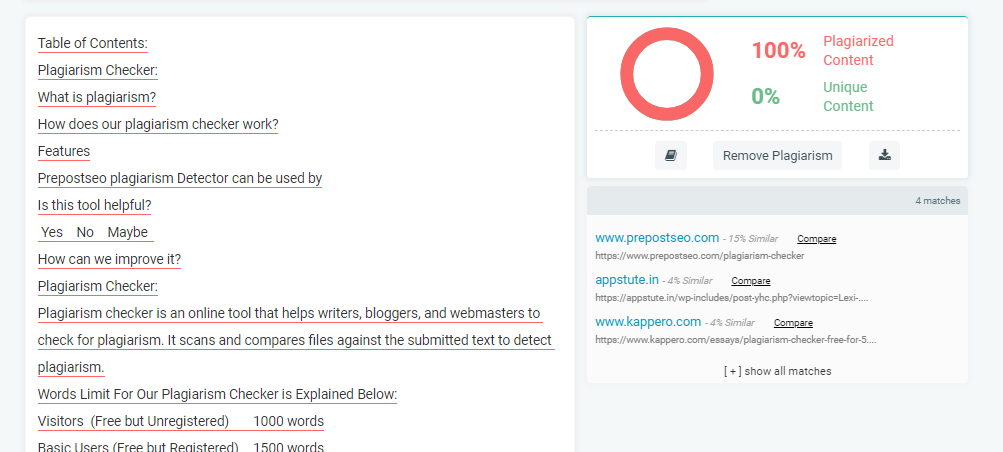 Automated online plagiarism checker