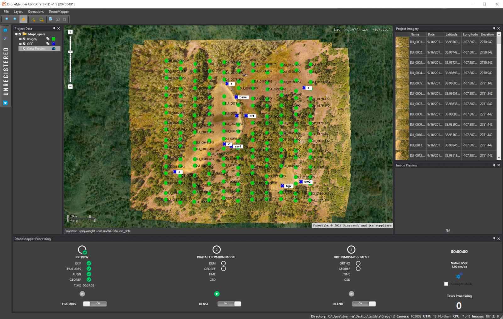 Drone mapping software