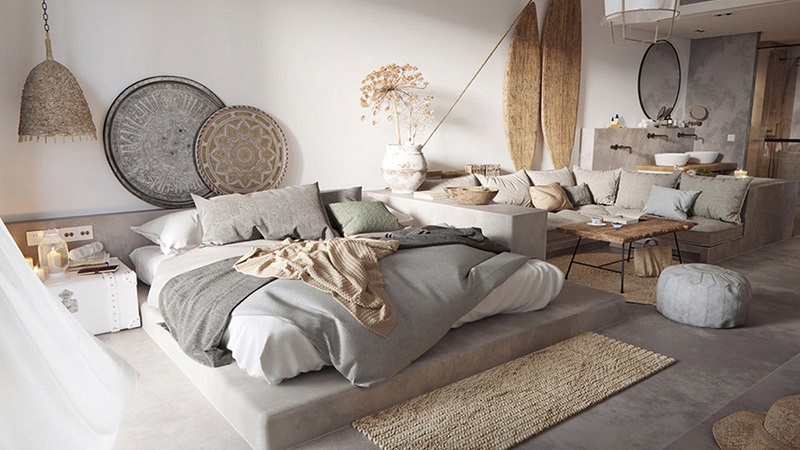  Không gian giường ngủ thiết kế theo phong cách Boho đang là xu hướng của giới trẻ