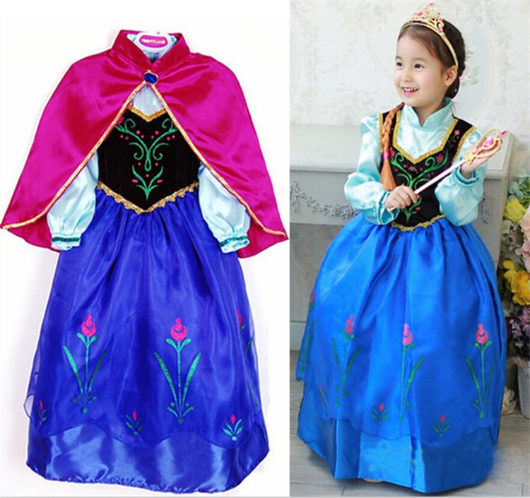 Disney Frozen Inspired Elsa Anna Party Dress Up Holiday Party Costume ...