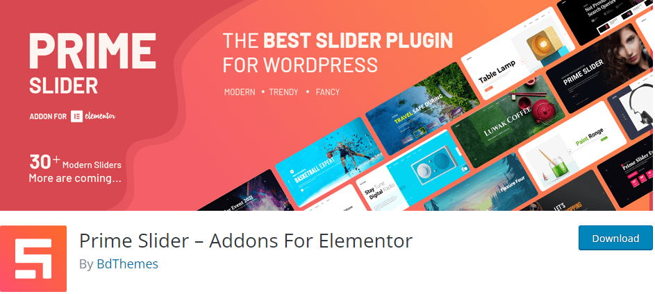 The numerous modern and stylish design helps prime slider to be one of the best slider plugins for WordPress.