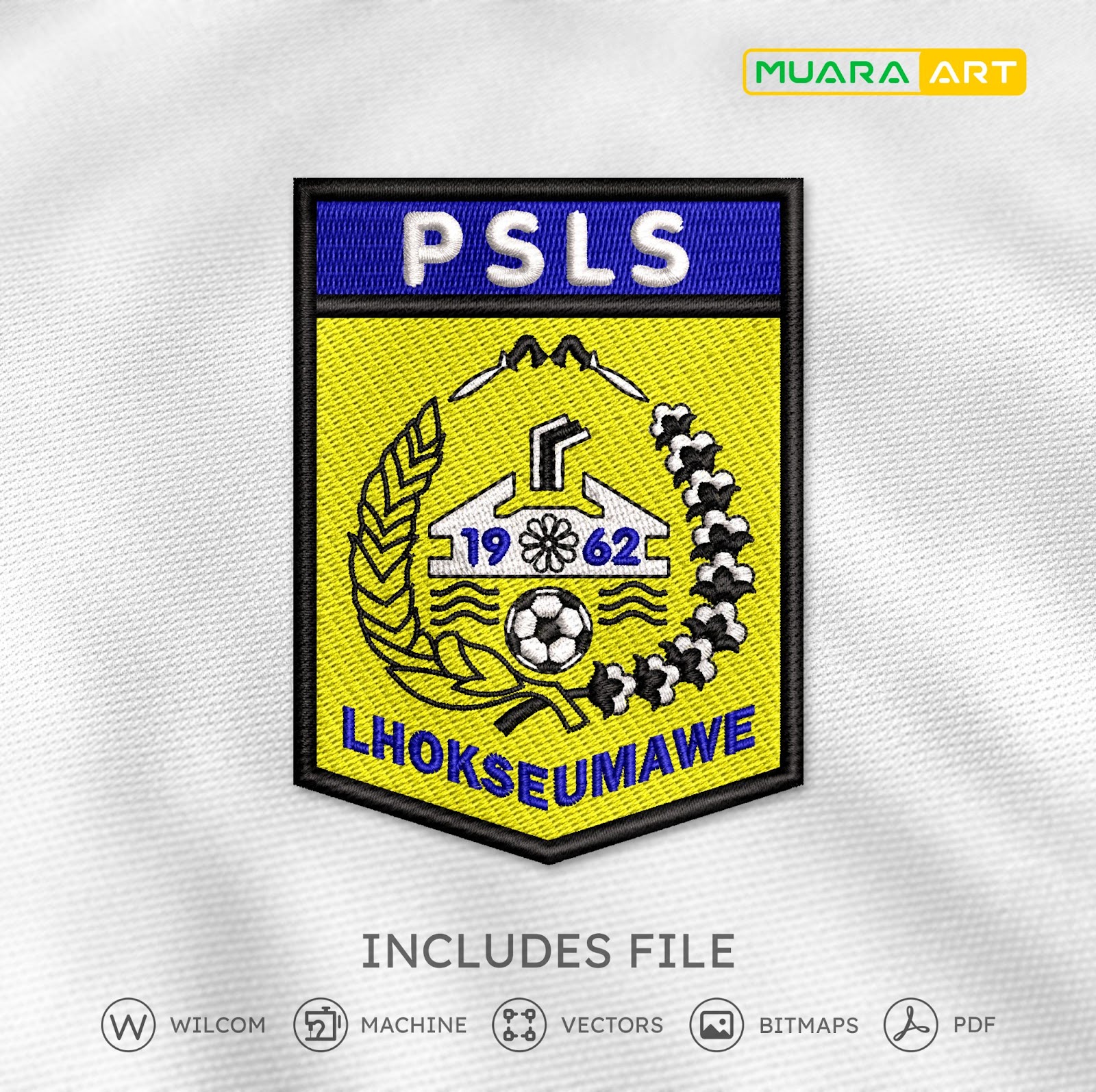 Desain Bordir Logo PSLS Lhokseumawe (Lhokseumawe)