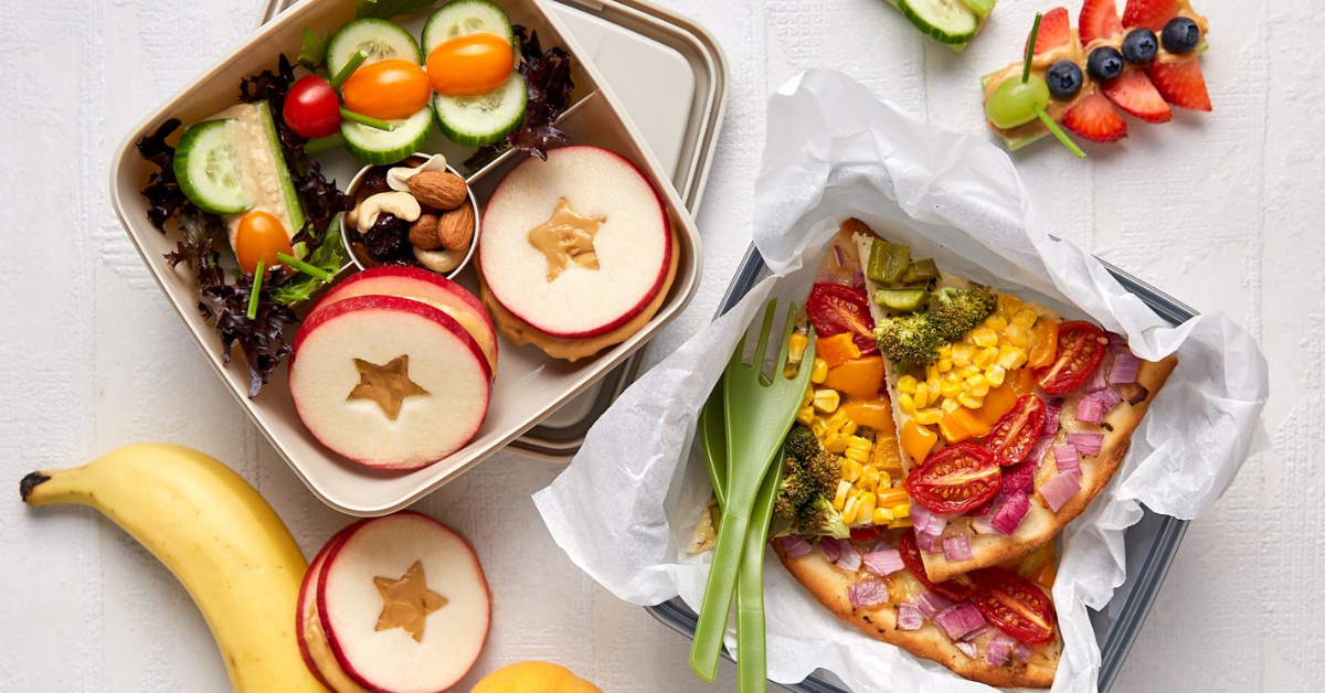 Dinosaur Sandwiches, Rice Paper Rolls and Apple Stars Harris Farm Markets Lunchbox Recipes