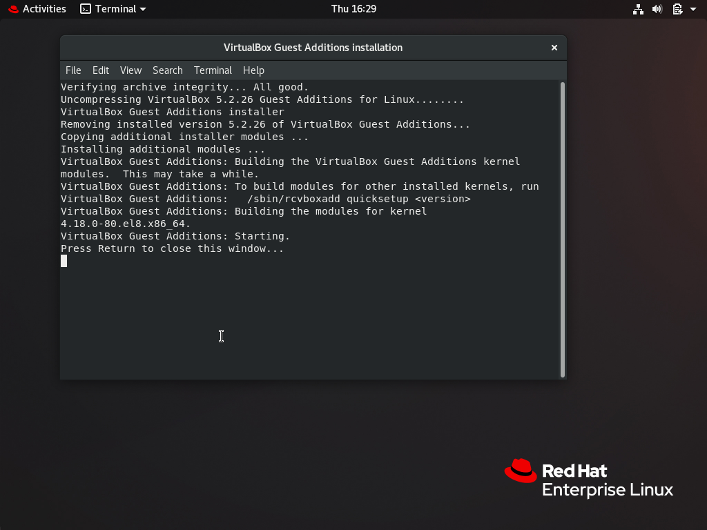 RHEL 8 VirtualBox Quick Install | Red Hat Developer