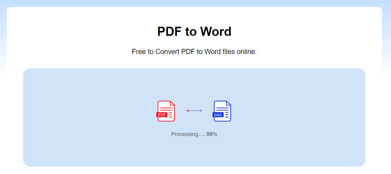 Convert PDF to Word Online