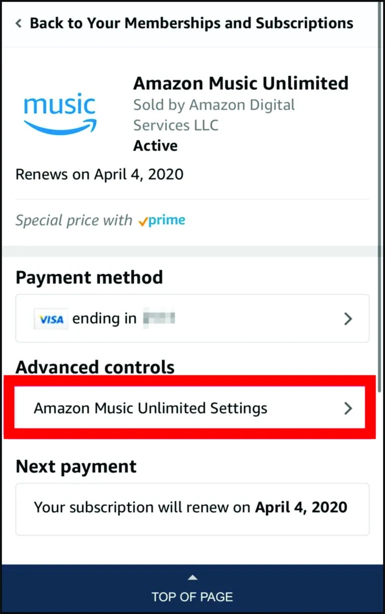 How To Cancel Amazon Music on iOS: Image 5