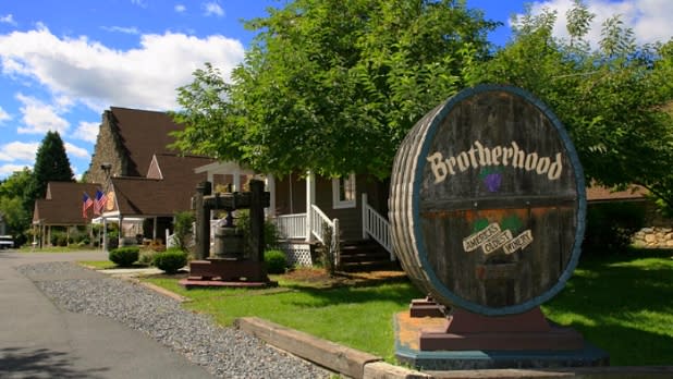 Entrance to Brotherhood Winery