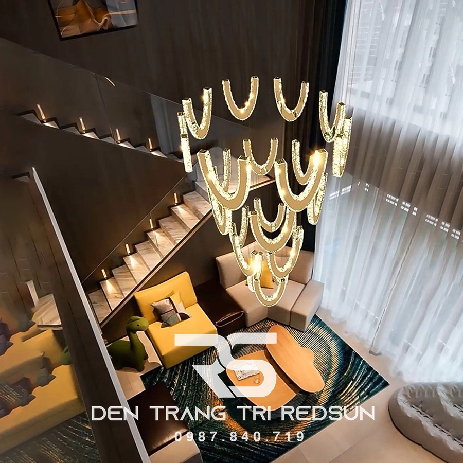 Đèn thả thông tầng phù hợp với mọi không gian sống