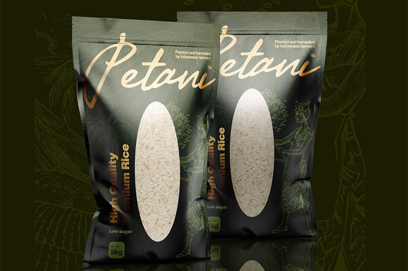 Mẫu bao bì gạo 10kg Petani