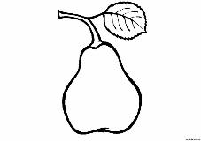 Dibujo de fruta la pera para colorear | Dibujos de frutas, Pera, Libros de  fieltro