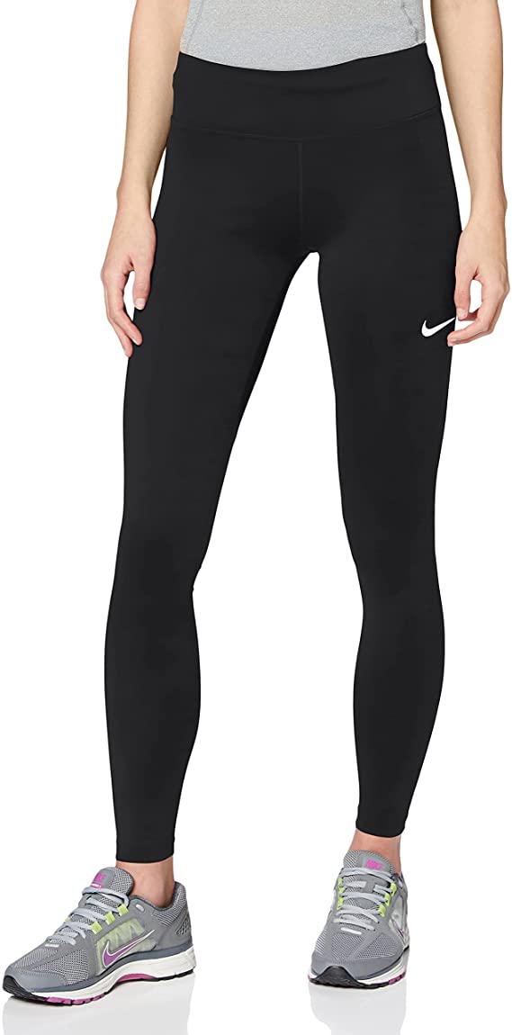 Nike Womens Fast High-Waist Running Leggings Black AT3103-010-Size Large
