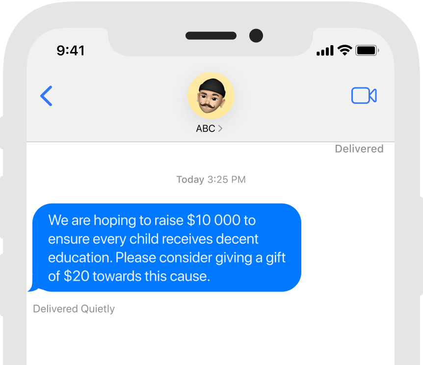 Text to Donate