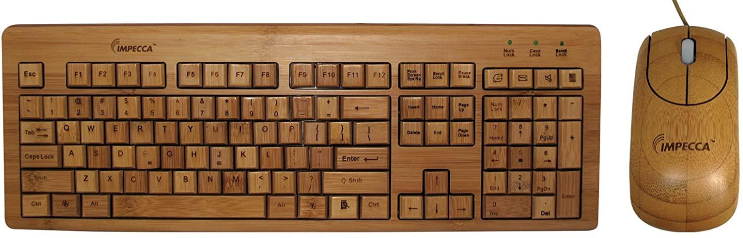 Impecca KBB500C 100% Bamboo Keyboard