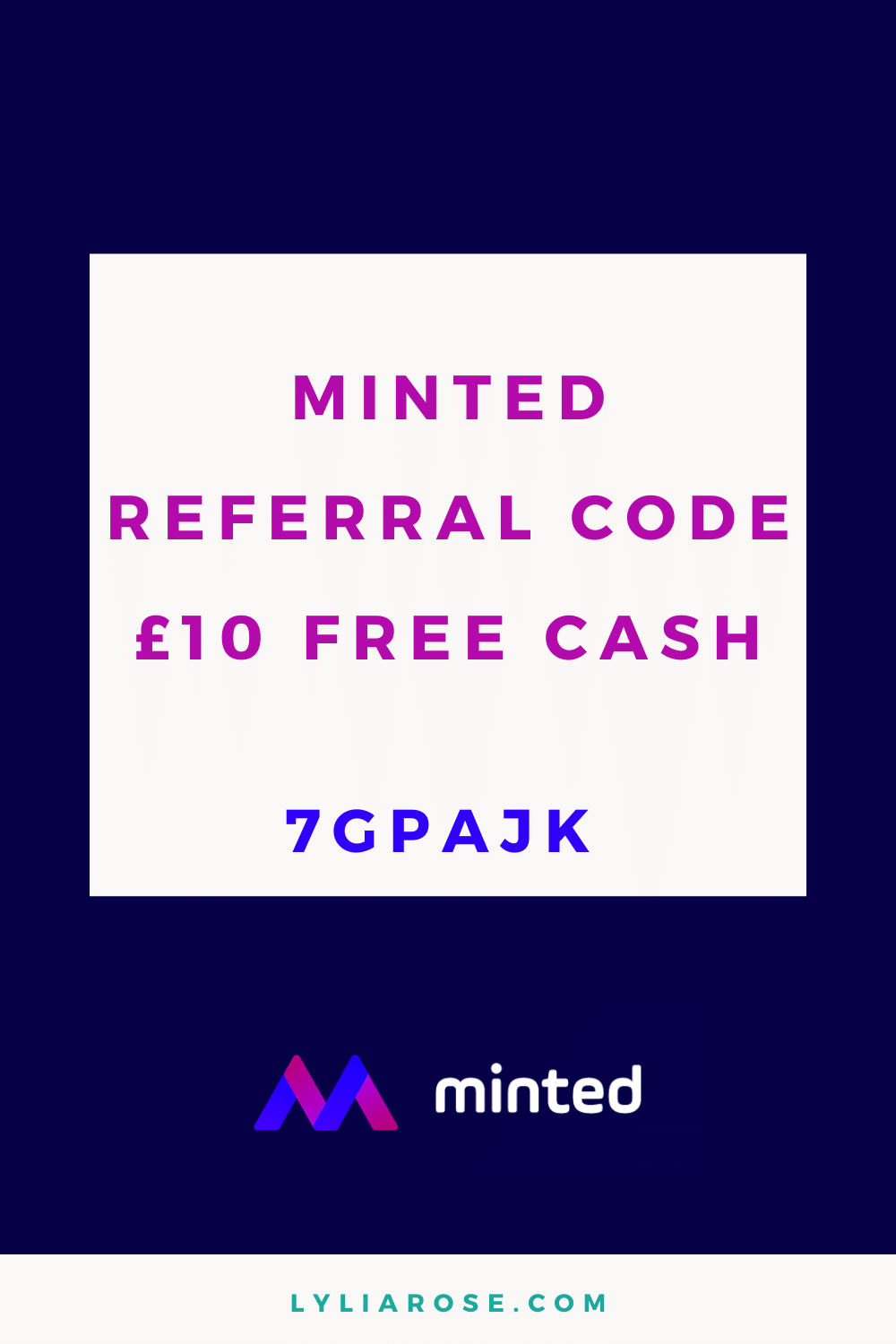Minted referral code &pound;10 free cash