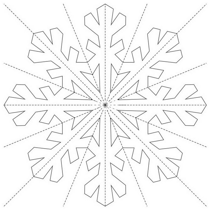 hervorstehende Schneeflocken