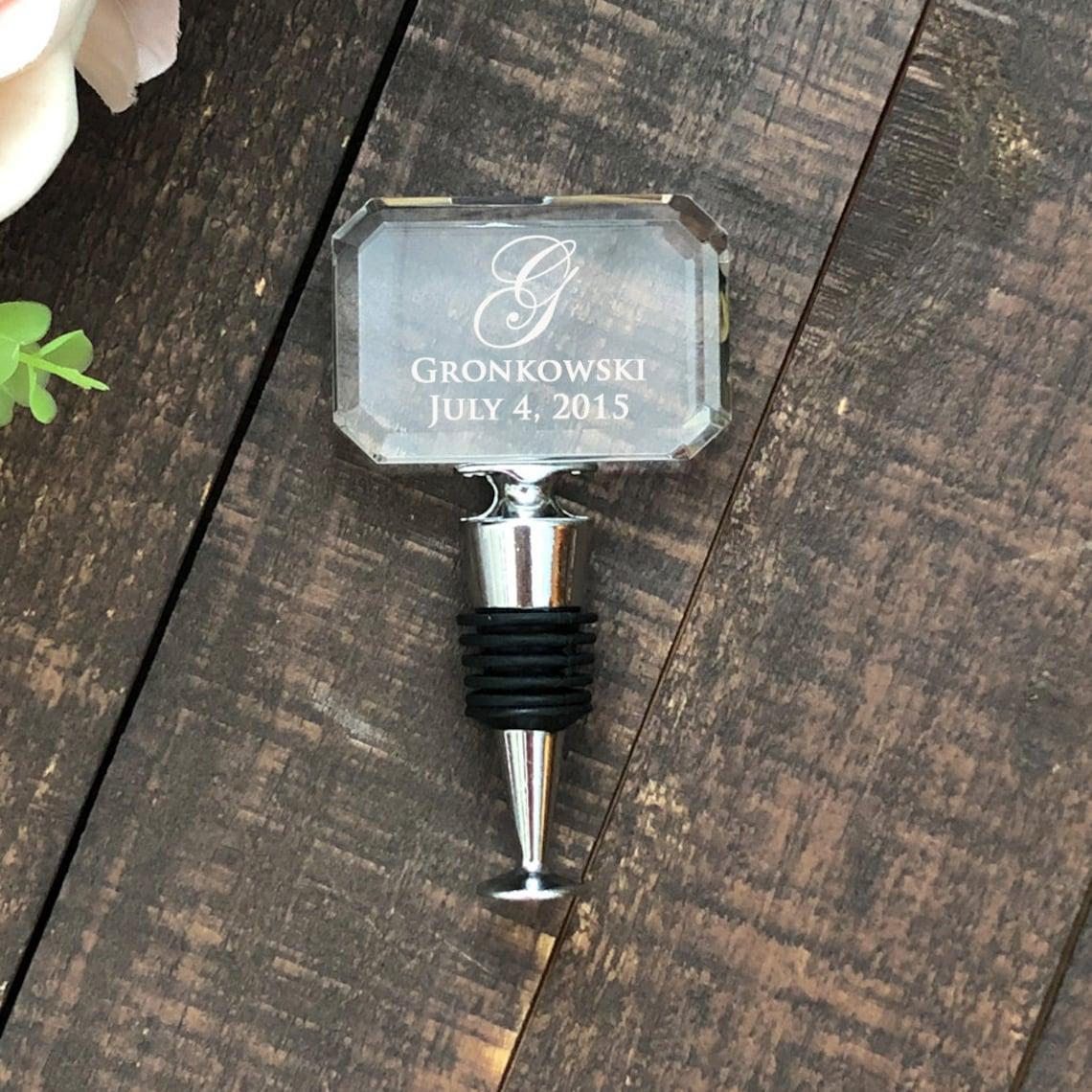 Personalized Wine Stopper Custom Engraved Bottle Stopper Lexington